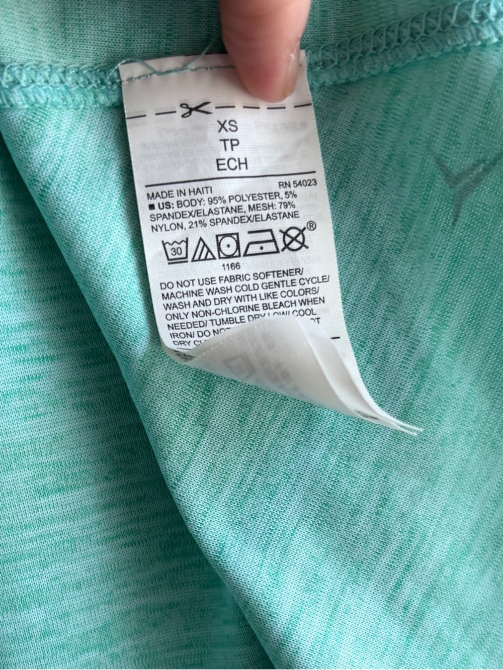 Old Navy Tank Active Breathe On XS Teal Racerback Mesh Workout Top Athleisure - Picture 7 of 8